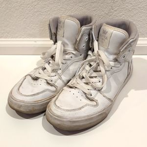 Supra Vaider White Leather Men's 8.5